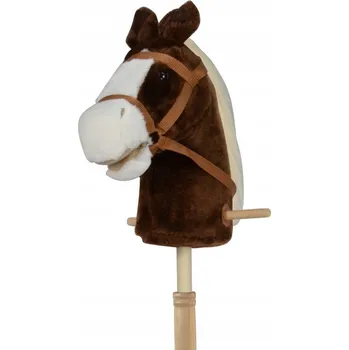 Hobby horsing HOBBY HORSE KŮŇ NA TYČI tyči HLAVA KONĚ odnímatelná tyč na kolečkách ZVUKY