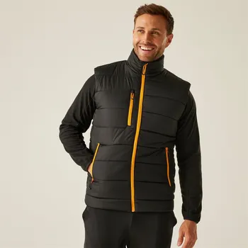 Pánská vesta Vesta Regatta Black Orange Pop 1221043 XXL