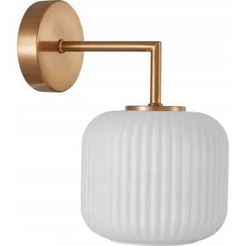 Nástěnné svítidlo Nástěnné svítidlo Italux bílé, zlaté patice E27 40 W