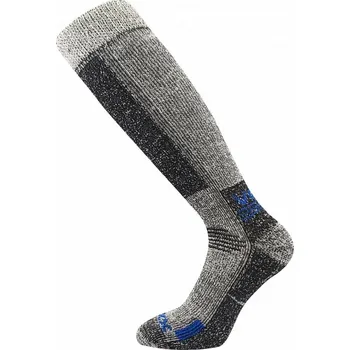 Pánské ponožky VOXX Ponožky podkolenky ORBIT merino vlna, COOLMAX® ŠEDO/MODRÉ ŠEDÁ - GREY 43-46