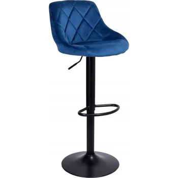 Barová židle BAROVÁ ŽIDLE KUCHYŇSKÁ OTOČNÁ BAROVÁ ŽIDLE DO OBÝVACÍHO POKOJE NASTAVITELNÁ, ČERNÁ, PROŠÍVANÁ