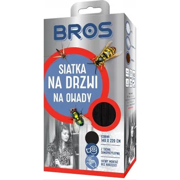 Síť proti hmyzu BROS Síť proti hmyzu na dveře 140 x 220 cm černá 1 kus
