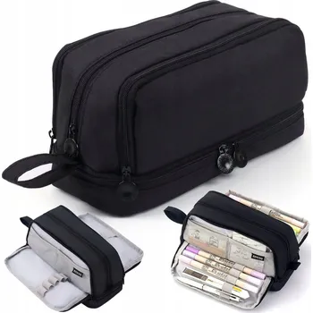 Penál DUŻY PIÓRNIK SZKOŁA ČTYŘKOMOROVÝ VELKÝ PENÁL DO ŠKOLY