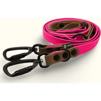 Vodítko pro psa Voděodolné přepínací vodítko Woofit Summit DuoTone: Růžové