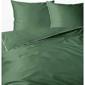 Povlečení Detexpol Povlečení saténové s lemováním makosatén Pure zelené 160x200cm