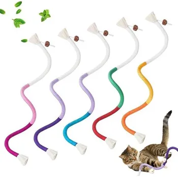 Hračka pro kočku MplehDa 5dílné balení žvýkacích hraček pro kočky, žvýkací lano, interaktivní hračka, šanta kočičí,