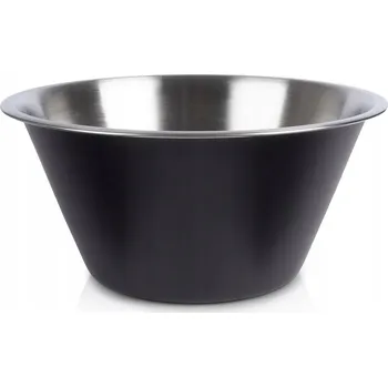 KUCHYŇSKÁ MÍSA OCELOVÁ ČERNÁ NEREZOVÁ NA SALÁTY MÍCHÁNÍ TĚSTA 2L
