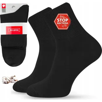 Pánské ponožky Nekompresní Ponožky Milena Ponožky , černé, velikost 44-46