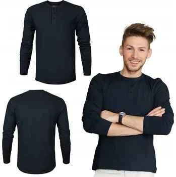 Pánské tričko Tričko bavlněné pánské tmavě modré s dlouhým rukávem Captain Mike 4XL