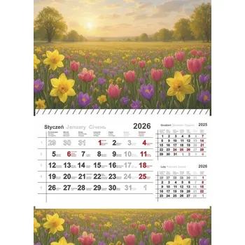 Kalendář Jednodílný kalendář na spirále 2026 Panta Plast