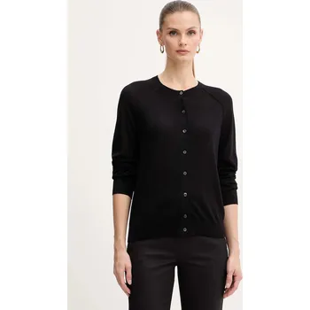 Dámský svetr Vlněný kardigan BOSS Fonami 50545031 černá 99X, vel. S