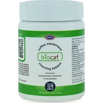 Příprava kávy Urnex BioCaf čisticí tablety na kávové příslušenství 156 g 120x1,3g