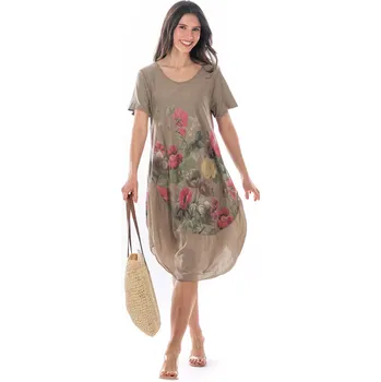 Dámské šaty Dámské šaty ELZA 40 Světle hnědá