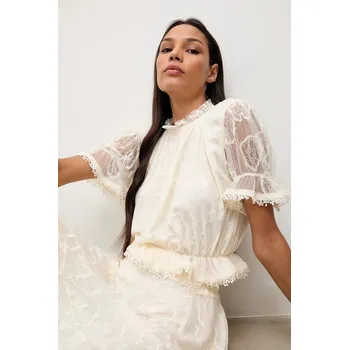 Dámská halenka Halenka Answear.LAB 80987.FLK béžová 01X, vel. S