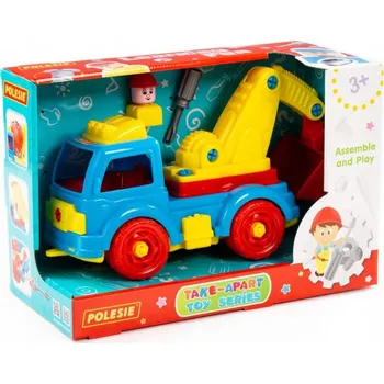 autíčko Auto na šroubování Polesie Konstruktor-transport bagr 34 ks.