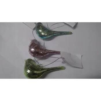 Obraz Skleněný Závěsná Dekorace 12 Ks PTÁK TG32403