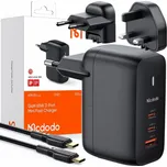 Mcdodo UNIVERZÁLNÍ NABÍJEČKA pro telefon, notebook, GAN 3.0, RYCHLÉ NABÍJENÍ, USB-C, PD, USB-A, 65W, MCDODO