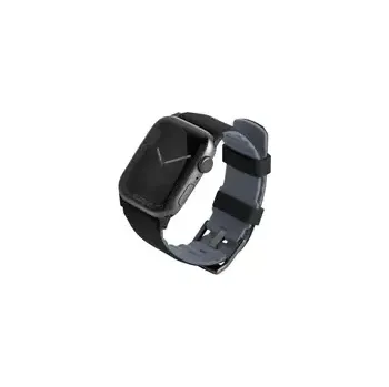 Řemínek na hodinky Uniq Linus Airosoft Silicone řemínek pro Apple Watch 41 40 38mm - MIDNIGHT BLACK (černá) (8886463680865)