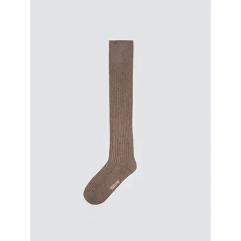 Dámské ponožky BIG STAR PODKOLENKY DÁMSKÉ ŽEBROVANÉ HNĚDÉ INGA 804 39-42