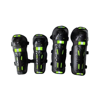 Motocyklový chránič DZL Sada chráničů na kolena, holeně a lokty reflex