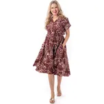 Dámské šaty GRAZIO 40 Vínová