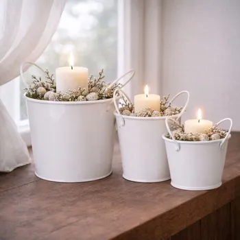 Obal na květináč Wikholm Form Kovový obal Alina sada