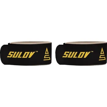 Páska na lyže Sulov Pásek na sjezdové lyže černý/žlutý 2 ks