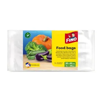 Sáček na potraviny Fino mikrotenové svačinové sáčky, 30 x 50 cm, 8 µm, 50 ks
