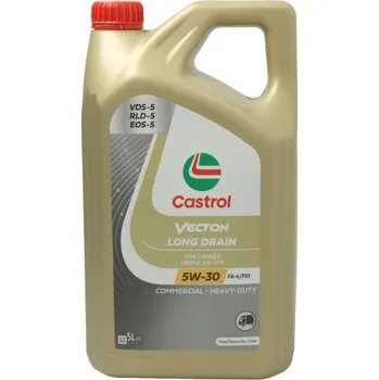 Motorový olej CASTROL Motorový olej VECTON (5 l) 5W30 (Low Saps) CUMMINS 20087 DETROIT DIESEL 93K223 DTFR 15C130 MACK EO-S 5 MB 228.61 RENAULT RLD-5 VOLVO VDS-5