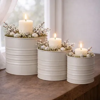 Držák na květináč a truhlík Wikholm Form Kovový obal na květiny sada Ariel M