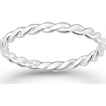 Prsten SOULMATE stříbrný propletený prsten Velikost prstenu: 6 (51/52)