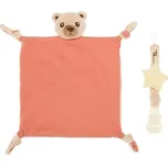 THUN Dárková krabička Plyšová hračka a držák na dudlík Medvídek jedna velikost Vícebarevný