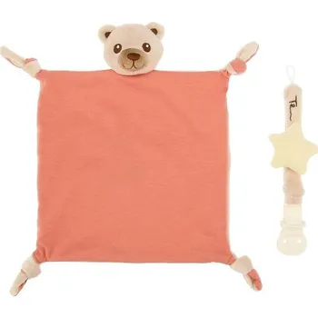 Zahradní dekorace THUN Dárková krabička Plyšová hračka a držák na dudlík Medvídek jedna velikost Vícebarevný