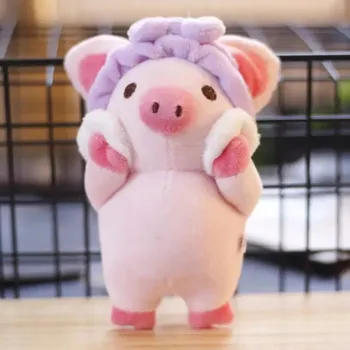 Mini plyšová hračka přívěsek přívěsek na klíče plyšové prasátko péče o pokožku