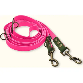 Vodítko pro psa Voděodolné přepínací vodítko Woofit Hike DuoTone: Růžové