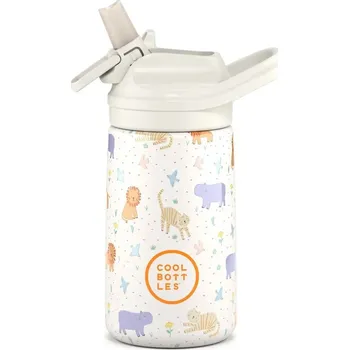 Termoska Dětská nerezová termoláhev COOL BOTTLES Kiddie Roar Time, 350 ml