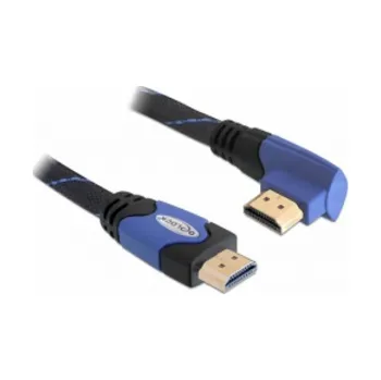 Video kabel Delock Kabel High Speed HDMI s Ethernetem – HDMI A samec > HDMI A samec pravoúhlý 1 m