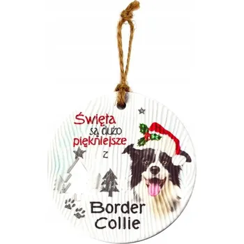 Přívěsek Keramický přívěsek CEZ-004 BN (Border kolie)