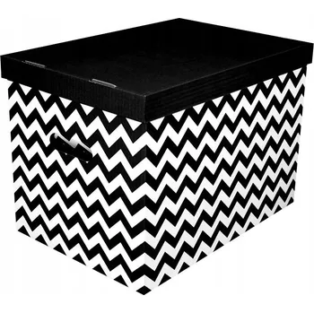 Obraz Krabička MG-DOM papírová oranžová s víkem 35x26x21 cm