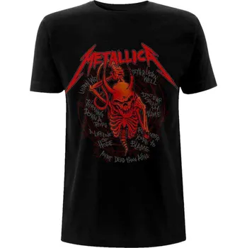 Metallica Skull Screaming Red 72 Seasons Black XL Tričko