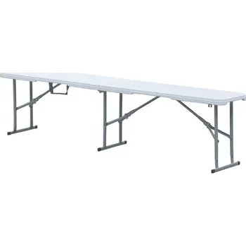 Zahradní lavice Autronic Zahradní lavice, kov, plast, bílá, AZ-K1001 WT