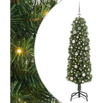 Vánoční stromek vidaXL Umělý vánoční stromeček Zelená 150 cm PVC, ocel a plast [3394932]