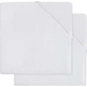 Prostěradlo Jollein Prostěradlo napínací 60x120 cm froté White 2 ks