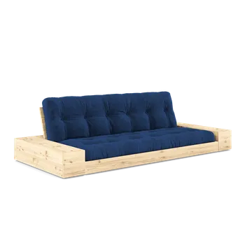 Pohovka KARUP Rozkládací pohovka BASE lakovaná s postranním úložným prostorem královsky modrá 244 cm