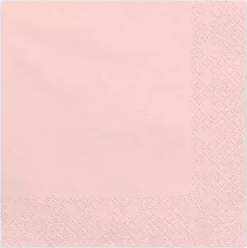 Papírový ubrousek Papírové ubrousky světle růžové 20ks
