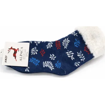 Dámské ponožky xcena Měkoučké ponožky s kožíškem – Alpaka vlna Velikost: 39-42