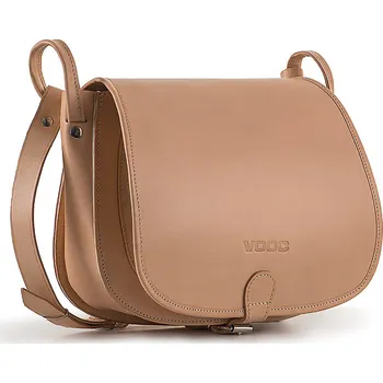 Kabelka HIT! Sedlová taška z pravé kůže VOOC Vintage; béžová SKL