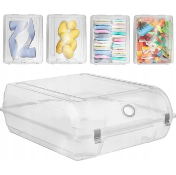 Úložný box UZAVÍRATELNÝ BOX NA BOTY PRŮHLEDNÝ ORGANIZÉR S VĚTRÁNÍM 37X29