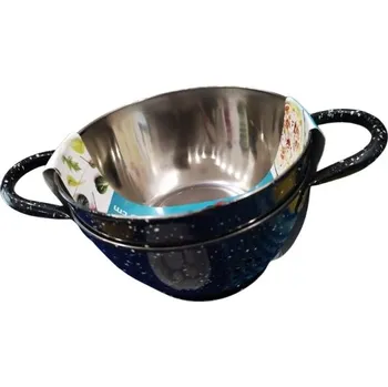 Sada 2v1: mísa + cedník šedá