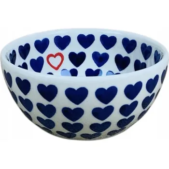 Miska 13 Srdíčka D-12 400 ml Bolesławiec Keramika